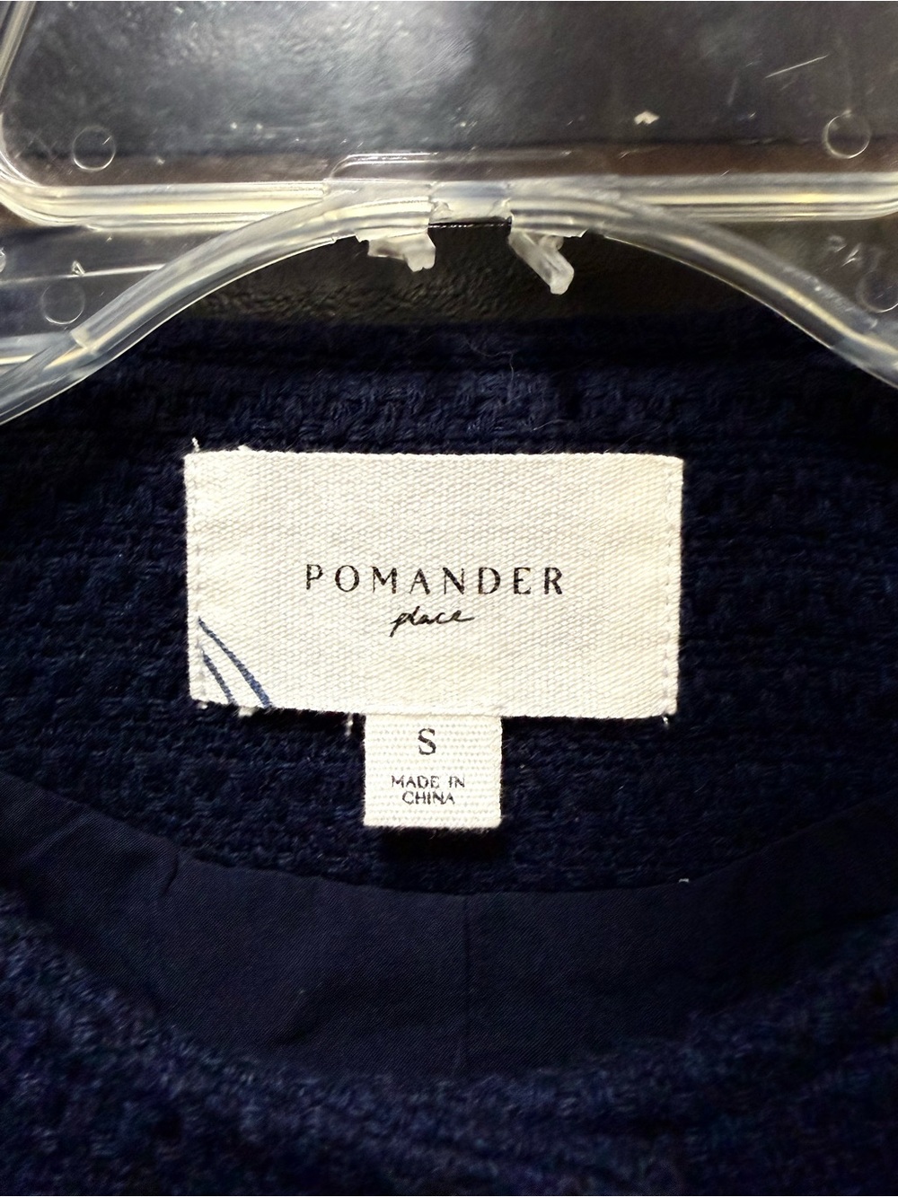 Pomander Place Tuckernuck Jennings Navy Tweed Jacket S - Picture 2 of 4